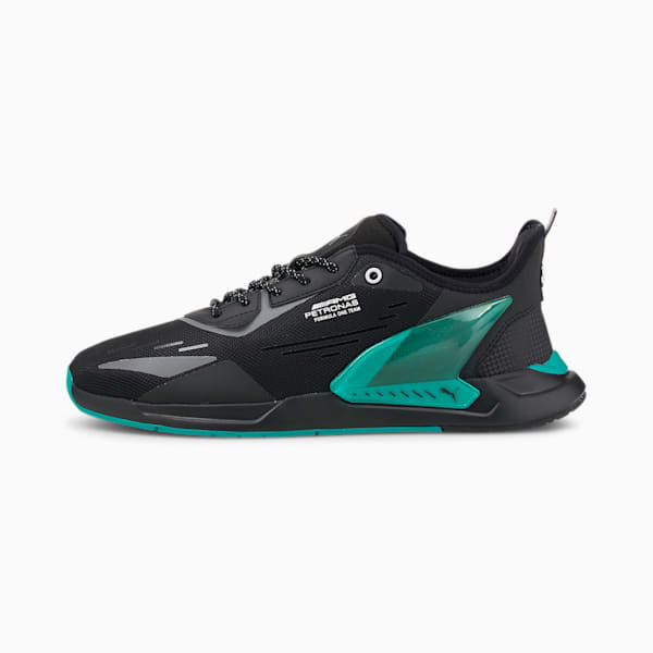 Mercedes F1 ZenonSpeed Motorsport Shoes, Puma Black-Puma Black-Spectra Green, extralarge