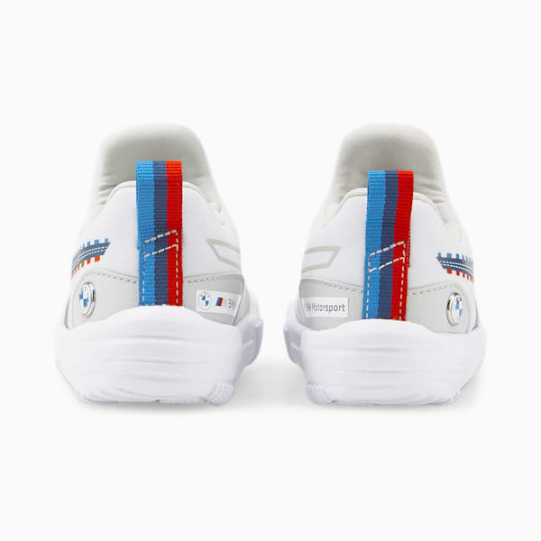 BMW M Motorsport Bao Kart Toddler's Motorsport Shoes, Puma White-Estate Blue, extralarge