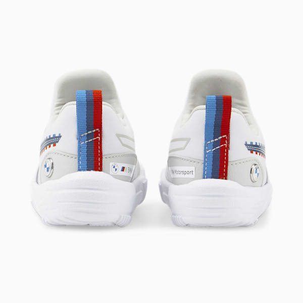 Tenis de automovilismo para bebés BMW M Motorsport Bao Kart, Puma White-Estate Blue, extralarge