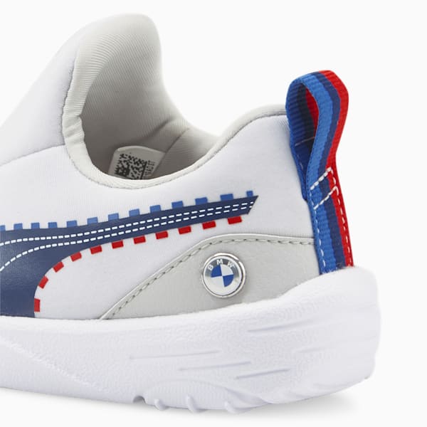 Tenis de automovilismo para bebés BMW M Motorsport Bao Kart, Puma White-Estate Blue, extralarge