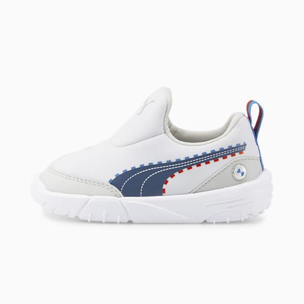 Tenis de automovilismo para bebés BMW M Motorsport Bao Kart, Puma White-Estate Blue, extralarge