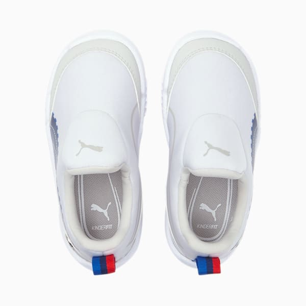 BMW M Motorsport Bao Kart Toddler's Motorsport Shoes, Puma White-Estate Blue, extralarge