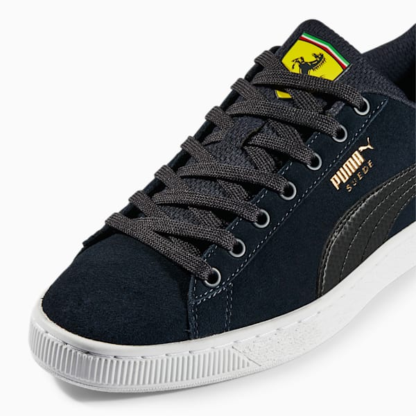 Scuderia Ferrari Shield Suede Men's Motorsport Shoes, Parisian Night-Puma Black-Puma White, extralarge