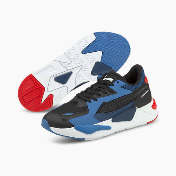 BMW MMS RS-Z Men's Sneakers, Puma Black-Strong Blue-Fiery Red, extralarge