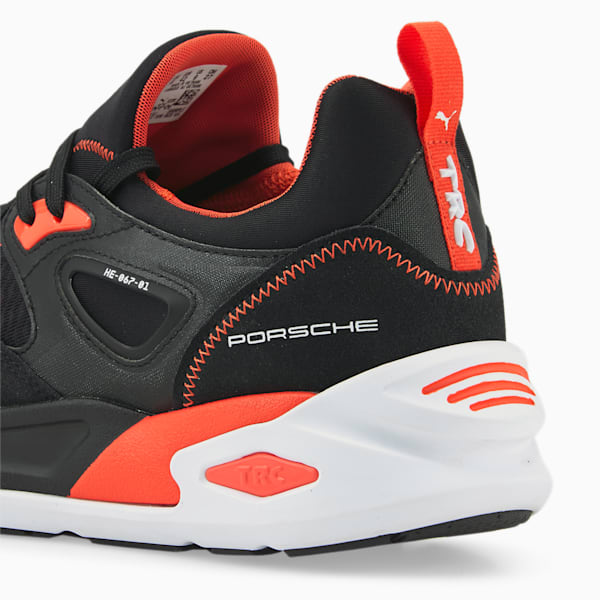 Porsche Legacy TRC Blaze Unisex Sneakers, Puma Black-Firelight, extralarge-IND