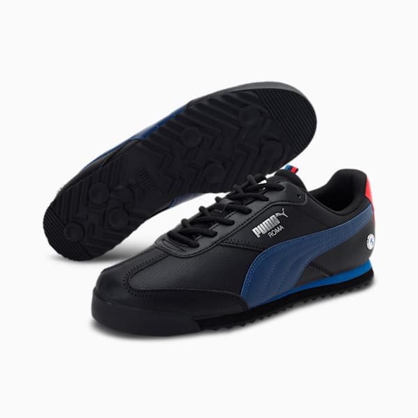 BMW M Motorsport Roma Via Unisex Sneakers, Puma Black-Estate Blue, extralarge-IND