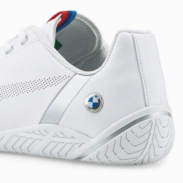 BMW M Motorsport RDG Cat Motorsport Shoes, Puma White-Puma White-Puma Silver, extralarge