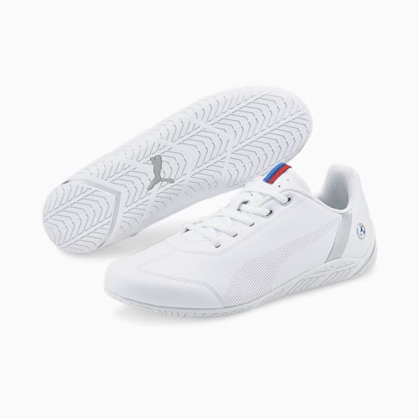 Tenis de automovilismo BMW M Motorsport RDG Cat, Puma White-Puma White-Puma Silver, extralarge