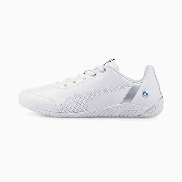 BMW M Motorsport RDG Cat Motorsport Shoes, Puma White-Puma White-Puma Silver, extralarge