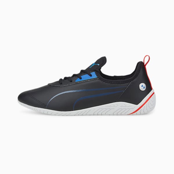 BMW M Motorsport RDG Cat Women's Motorsport Shoes, Puma Black-Puma White-Fiery Red, extralarge