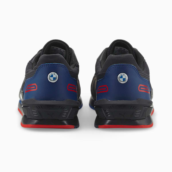 BMW M Motorsport Low Racer Unisex Sneakers, Puma Black-Puma White-Estate Blue, extralarge-IND