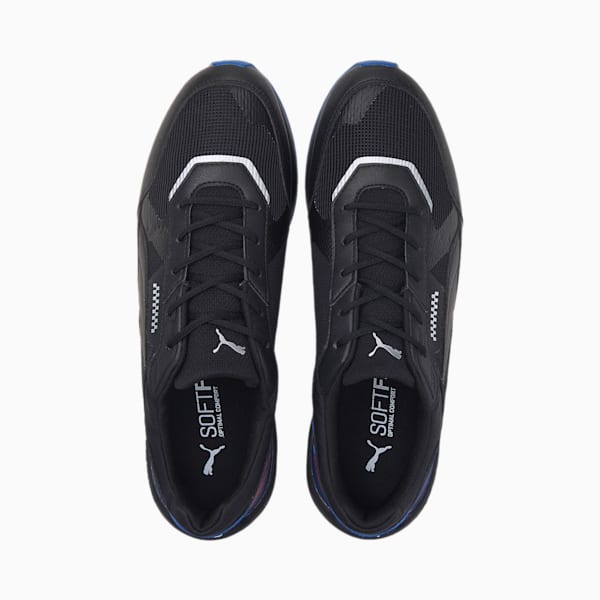 BMW M Motorsport Low Racer Unisex Sneakers, Puma Black-Puma White-Estate Blue, extralarge-IND