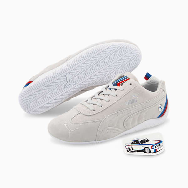 BMW M Motorsport Speedcat Driving Shoes, Puma White-Puma Black, extralarge