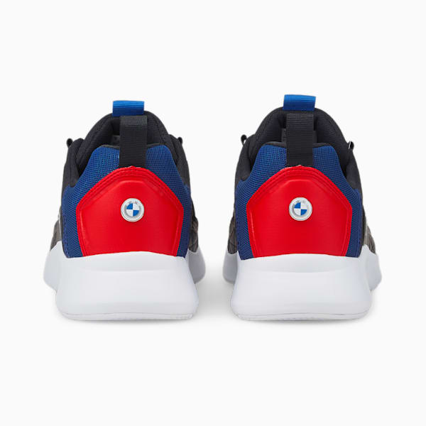 BMW M Motorsport Wired Cage Men's Motorsport Shoes, Puma Black-Estate Blue-Fiery Red, extralarge