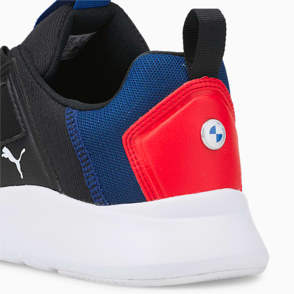 BMW M Motorsport Wired Cage Men's Motorsport Shoes, Puma Black-Estate Blue-Fiery Red, extralarge