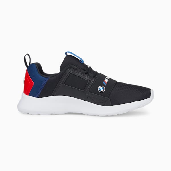 BMW M Motorsport Wired Cage Men's Motorsport Shoes, Puma Black-Estate Blue-Fiery Red, extralarge