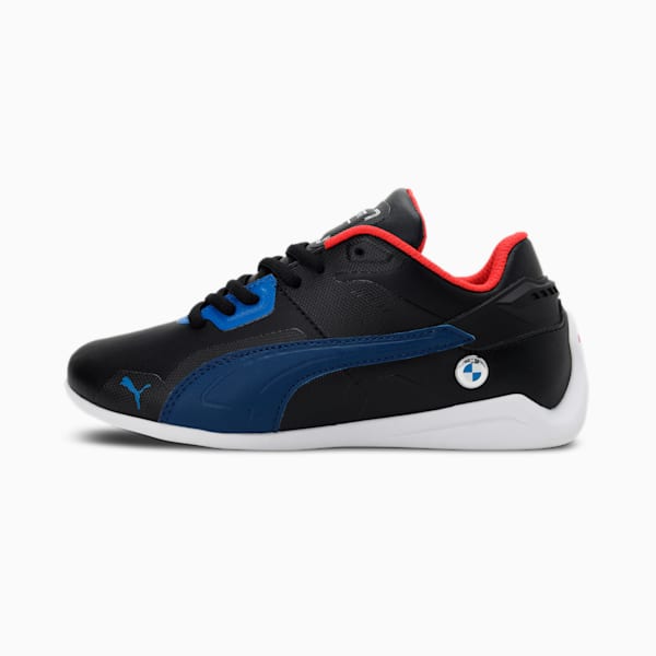 BMW M Motorsport Drift Cat Delta Kids Sneakers, Puma Black-Estate Blue, extralarge-IND