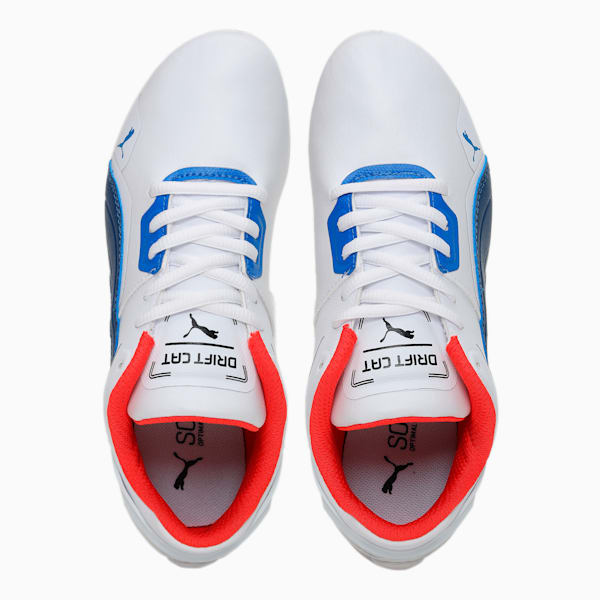 BMW M Motorsport Drift Cat Delta Kids Sneakers, Puma White-Estate Blue, extralarge-IND
