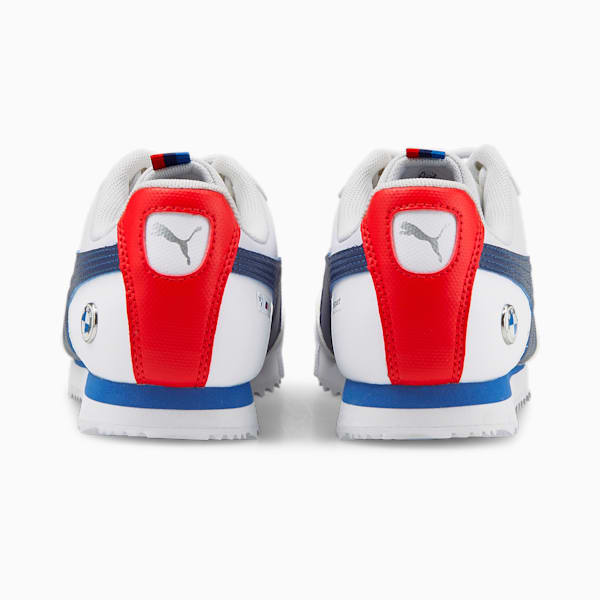 BMW M Motorsport Roma Via Motorsport Shoes Big Kids, Puma White-Estate Blue, extralarge