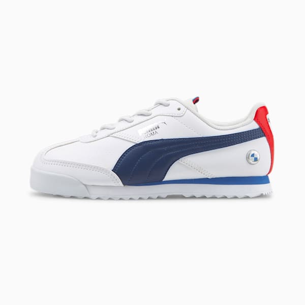 Tenis de automovilismo juveniles BMW M Motorsport Roma Via, Puma White-Estate Blue, extralarge