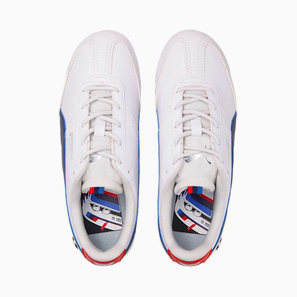 BMW M Motorsport Roma Via Motorsport Shoes Big Kids, Puma White-Estate Blue, extralarge