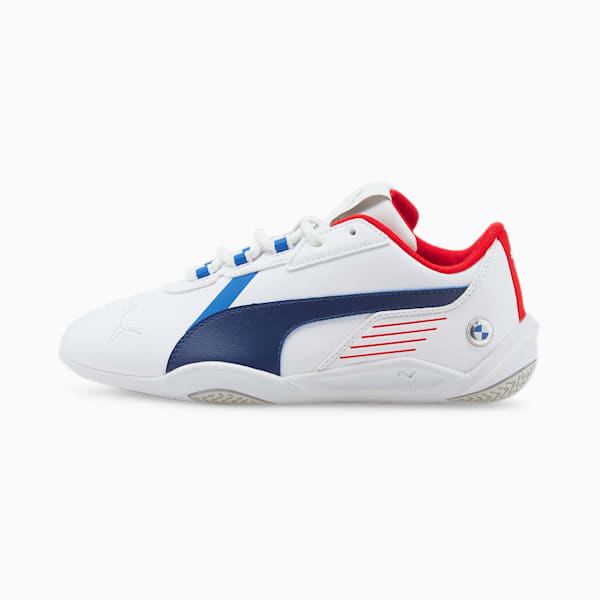 BMW M Motorsport R-Cat Machina Motorsport Shoes Big Kids, Puma White-Estate Blue, extralarge