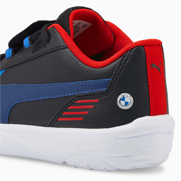 BMW M Motorsport R-Cat Machina Little Kids' Motorsport Shoes, Puma Black-Estate Blue, extralarge