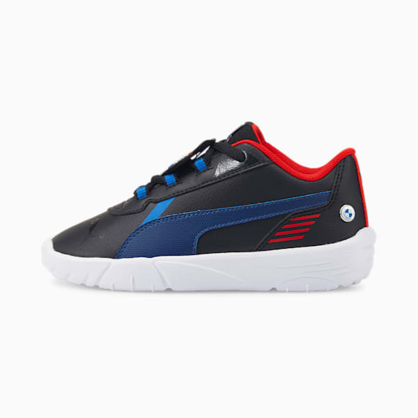 BMW M Motorsport R-Cat Machina Little Kids' Motorsport Shoes, Puma Black-Estate Blue, extralarge