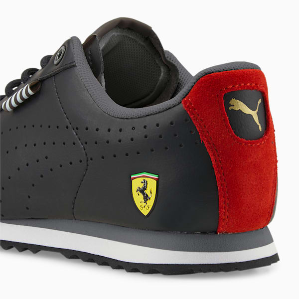 Scuderia Ferrari Roma Via Perf Motorsport Shoes JR, Puma Black-Rosso Corsa, extralarge