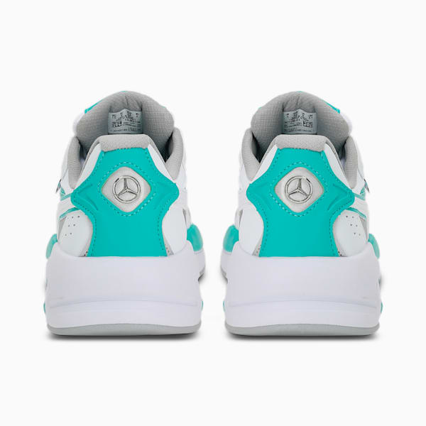 Mercedes AMG Petronas F1 X-Ray Speed Motorsport Sneakers, Puma White-Spectra Green, extralarge-IND