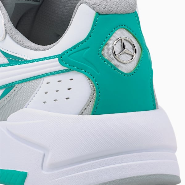 Mercedes AMG Petronas F1 X-Ray Speed Motorsport Sneakers, Puma White-Spectra Green, extralarge-IND