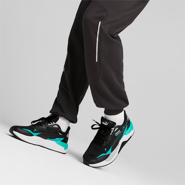 Mercedes AMG Petronas F1 X-Ray Speed Motorsport Sneakers, PUMA Black-Spectra Green-PUMA Silver, extralarge-IND