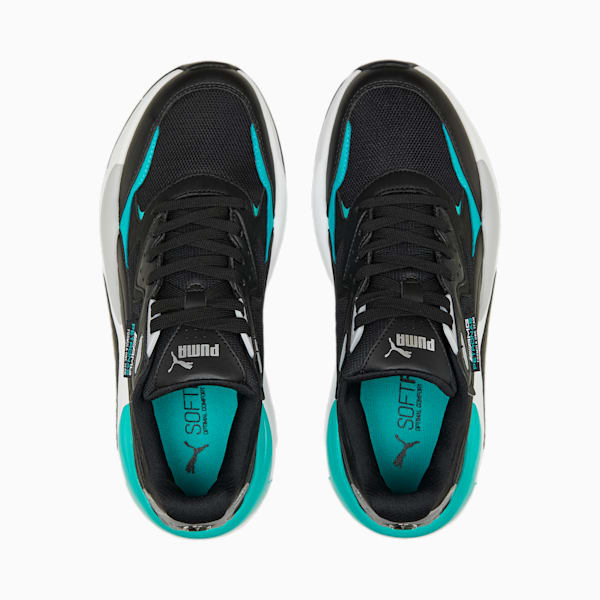 Mercedes AMG Petronas F1 X-Ray Speed Motorsport Sneakers, PUMA Black-Spectra Green-PUMA Silver, extralarge-IND