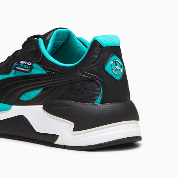 Mercedes AMG Petronas F1 X-Ray Speed Motorsport Sneakers, PUMA Black-Spectra Green-PUMA White, extralarge-IND