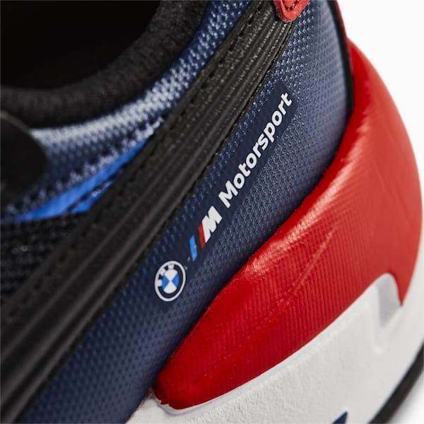 BMW M Motorsport X-Ray Speed Motorsport Shoes, PUMA Black-Strong Blue-Fiery Red, extralarge