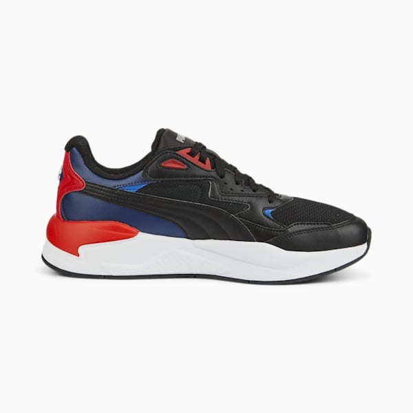 BMW M Motorsport X-Ray Speed Motorsport Shoes, PUMA Black-Strong Blue-Fiery Red, extralarge