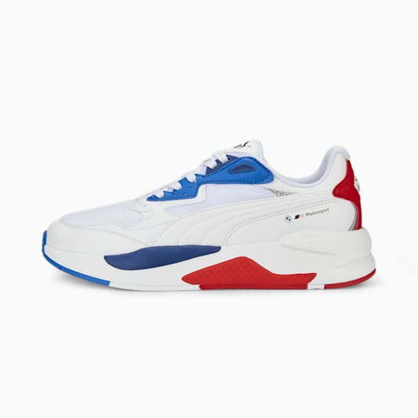 BMW M Motorsport X-Ray Speed Unisex Sneakers, PUMA White-Pro Blue-Pop Red, extralarge-AUS