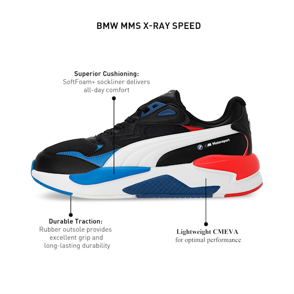 BMW M Motorsport X-Ray Speed Unisex Sneakers, PUMA Black-PUMA White, extralarge-IND