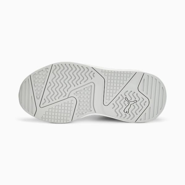 Mercedes F1 X-Ray Speed Big Kids' Motorsport Shoes, PUMA White-Spectra Green-PUMA Silver, extralarge
