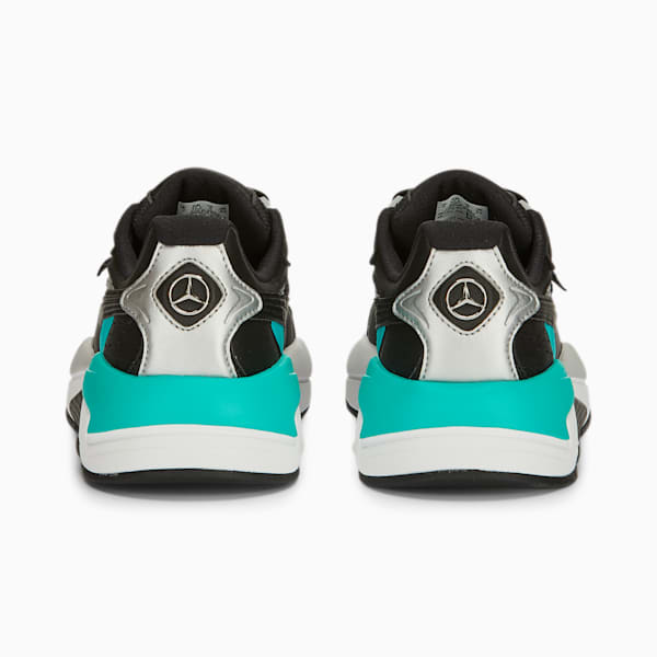 Mercedes F1 X-Ray Speed Youth Motorsport Shoes, PUMA Black-Spectra Green-PUMA Silver, extralarge-GBR