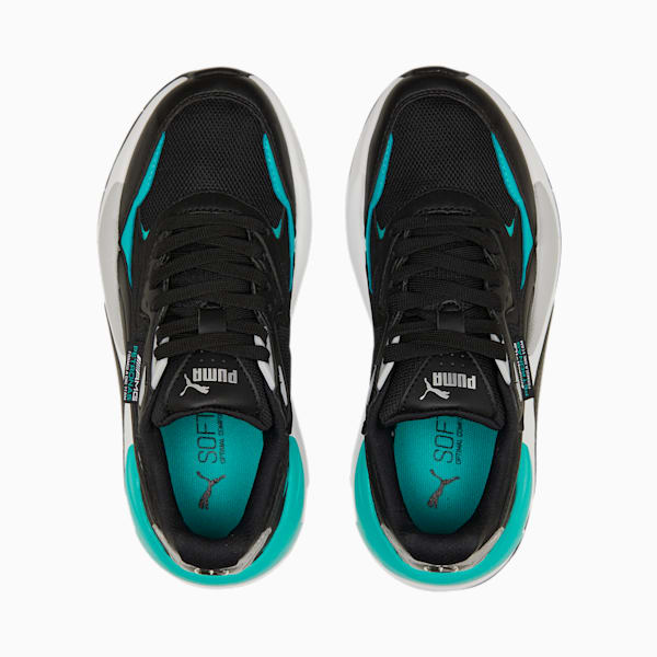 Mercedes F1 X-Ray Speed Youth Motorsport Shoes, PUMA Black-Spectra Green-PUMA Silver, extralarge-GBR