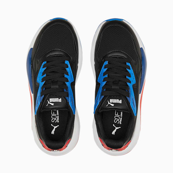 BMW M Motorsport X-Ray Speed Youth Sneakers, PUMA Black-Pro Blue-Pop Red
