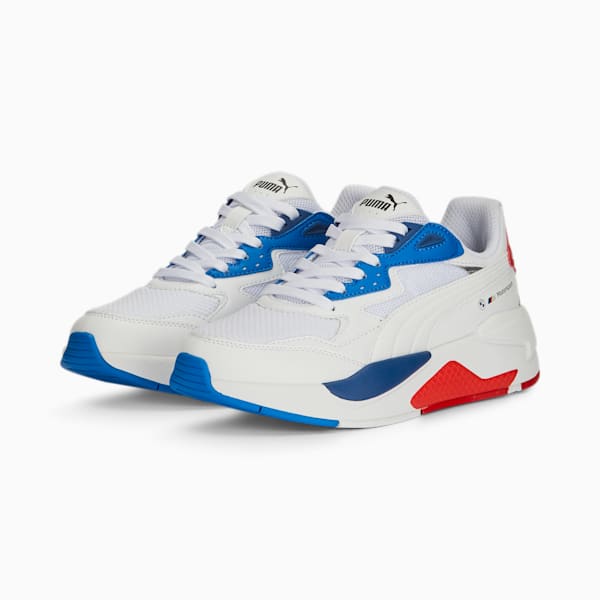 BMW M Motorsport X-Ray Speed Youth Sneakers, PUMA White-Pro Blue-Pop Red