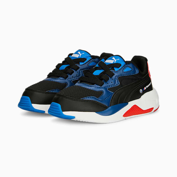 BMW M Motorsport X-Ray Speed Kids' Sneakers, PUMA Black-Pro Blue-Pop Red, extralarge-IND