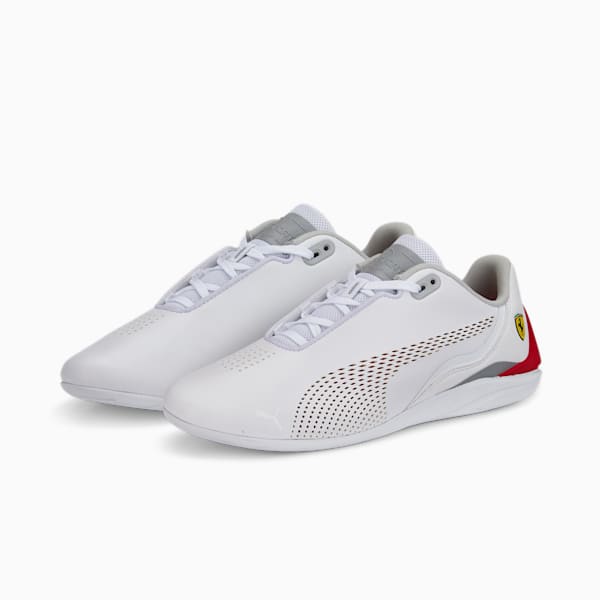 Ferrari Drift Cat Decima Unisex Sneakers, Puma White-Rosso Corsa, extralarge-IND