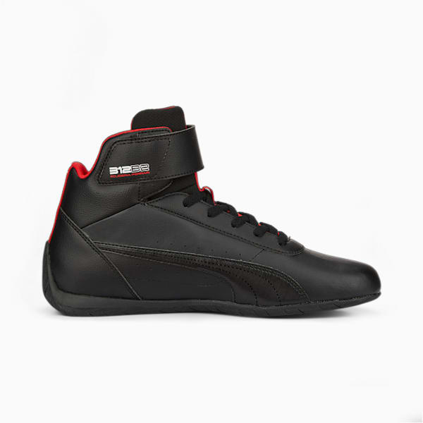 Scuderia Ferrari Neo Cat Mid Top Motorsport Shoes, Puma Black-Puma Black, extralarge-IND