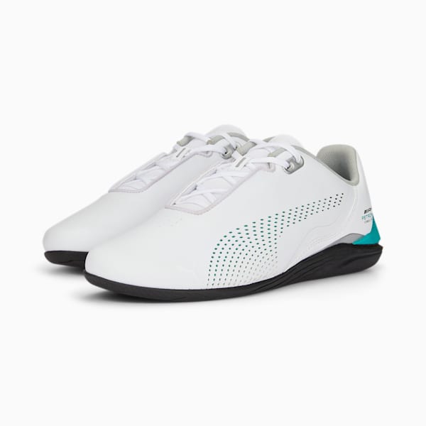 ユニセックス メルセデス MAPF1 ドリフト キャット デシマ ドライビングシューズ, Puma White-Spectra Green-Puma Black, extralarge-JPN