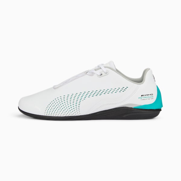 Mercedes AMG Petronas F1 Drift Cat Decima Unisex Sneakers, Puma White-Spectra Green-Puma Black, extralarge-IND