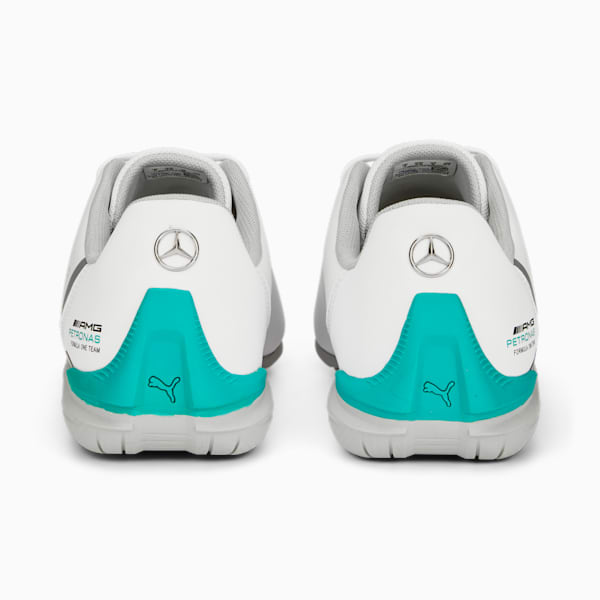 Mercedes AMG Petronas F1 Drift Cat Decima Unisex Sneakers, PUMA White-Spectra Green-Mercedes Team Silver, extralarge-IND