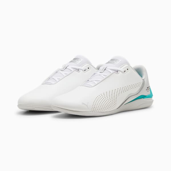 ユニセックス メルセデス MAPF1 ドリフト キャット デシマ ドライビングシューズ, PUMA White-Sheen Green, extralarge-JPN